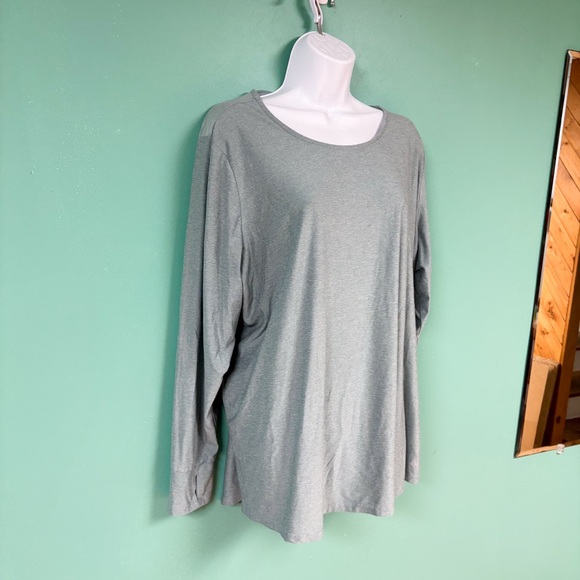 We Wander Light Turquoise Audrina Performance Criss Cross Back Workout Top 2X - Picture 3 of 8